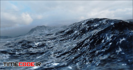 دانلود فوتیج موشن گرافیک : دریا Rough Sea Loop 3D