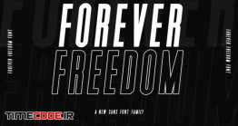 دانلود فونت انگلیسی Forever Freedom Font Family