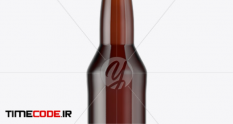 amber glass beer bottle mockup 52127 12 16 348