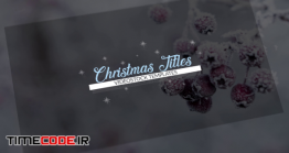 دانلود پروژه آماده افترافکت : تایتل کریسمس Christmas & New Year Titles