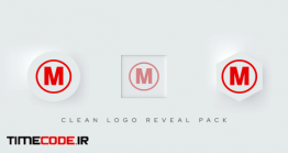 دانلود پروژه آماده افترافکت : لوگو فلت Clean Logo Reveal Pack