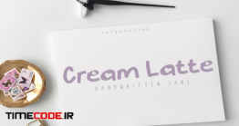 دانلود فونت انگلیسی گرافیکی Cream Latte