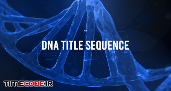 دانلود پروژه آماده پریمیر : تیتراژ پزشکی DNA Title Sequence – تایم کد