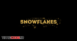 دانلود پروژه آماده افترافکت : تایتل با دانه برف Gold & Silver Snowflake Titles
