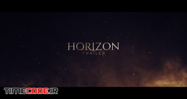 دانلود پروژه آماده افترافکت : تریلر Horizon Trailer