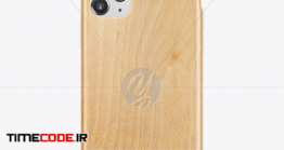 دانلود موکاپ کیس آیفون ۱۱ IPhone 11 Pro White Wooden Case Mockup
