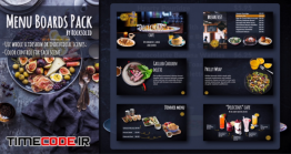 دانلود پروژه آماده افترافکت : تیزر تبلیغاتی رستوران Menu Boards Pack