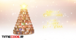 دانلود پروژه آماده افترافکت : درخت کریسمس Merry Christmas Film Reel Wishes