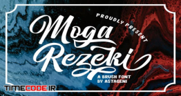 دانلود فونت انگلیسی گرافیکی  Moga Rezeki Duo