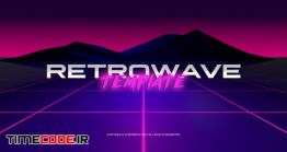 دانلود پروژه آماده پریمیر : لوگو Retrowave Logo Reveal