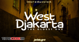 دانلود فونت انگلیسی گرافیکی West Djakarta