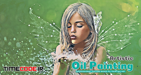 اکشن فتوشاپ نقاشی رنگ روغن
