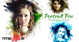 دانلود اکشن فتوشاپ : عکس به نقاشی Portrait Pro Photoshop Action