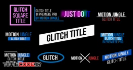 دانلود پروژه آماده پریمیر : تایتل پارازیت Glitch Titles