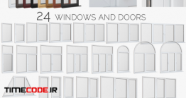 دانلود مدل آماده سه بعدی : درب و پنجره پی وی سی Windows, PVC Doors