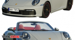 دانلود مدل آماده سه بعدی : ماشین پورشه Porsche 911 Carrera Cabriolet 2019