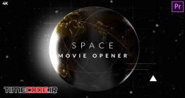 دانلود پروژه آماده پریمیر : اینترو کره زمین Space Movie Opener