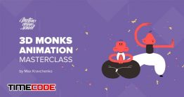 آموزش ساخت کاراکتر موشن گرافیک میمون سه بعدی 3D Monks Animation