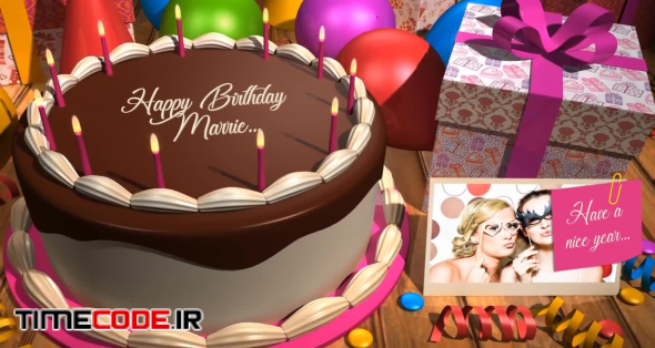 دانلود پروژه آماده افترافکت : کیک تولد Birthday Cake 74296 ...