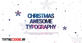 دانلود پروژه آماده پریمیر : تایپوگرافی کریسمس Christmas Typography