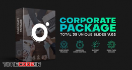 دانلود پروژه آماده افترافکت : اسلایدشو + ۱۰۰ آیکون انیمیشن Corporate Package V.02