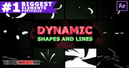 دانلود پروژه آماده افترافکت : افکت کارتونی Dynamic Shapes And Lines | After Effects