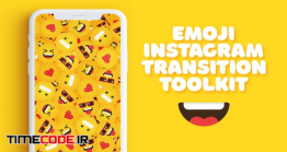دانلود پروژه آماده افترافکت : ترنزیشن ایموجی برای اینستاگرام Emoji Instagram Transition Toolkit