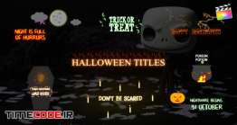 دانلود پروژه آماده فاینال کات پرو : تایتل هالووین Halloween Cartoon Titles