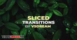 دانلود رایگان پروژه آماده پریمیر : ترنزیشن Sliced Blur Transitions