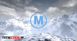 دانلود پروژه آماده افترافکت : لوگو میان کوه و برف Snow Logo