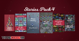 دانلود پروژه آماده پریمیر : استوری کریسمس Stories Pack 4: Christmas