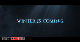 دانلود پروژه آماده افترافکت : تریلر Throne Games Trailer, Freezing Text
