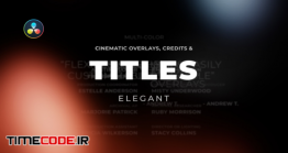 دانلود پروژه آماده داوینچی ریزالو : تیتراژ سینمایی Titles Elegant Cinematic 2