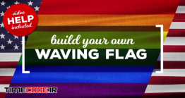دانلود پروژه آماده افترافکت : ابزار ساخت پرچم Waving Flags Maker