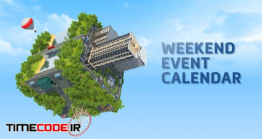 دانلود پروژه آماده افترافکت : تفریحات آخر هفته Weekend Event Calendar