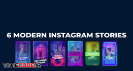 دانلود پروژه آماده افترافکت : استوری اینستاگرام 6 Modern Instagram Stories
