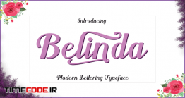 دانلود فونت انگلیسی گرافیکی  Belinda