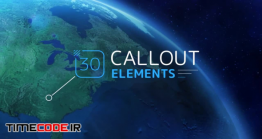 دانلود رایگان پروژه آماده افترافکت : اینفوگرافی Callout Elements