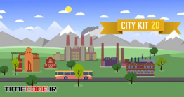 دانلود جعبه ابزار موشن گرافیک ساخت شهر City Kit 2D