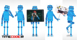 دانلود جعبه ابزار ساخت انیمیشن ربات ها Funny Robot Character – Animation Toolkit