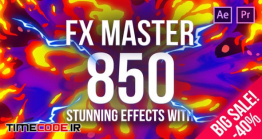 دانلود 850 المان کارتونی برای افتر افکت و پریمیر FX Master – Cartoon Action Elements
