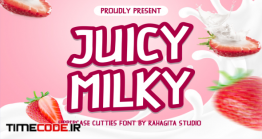دانلود فونت انگلیسی فانتزی Juicy Milky
