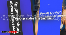 دانلود رایگان پروژه آماده افترافکت : تایپوگرافی Typography Instagram