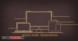 دانلود پروژه آماده افترافکت : معرفی خدمات و محصولات Wiggle Shape Presentation