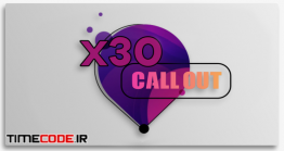 دانلود پروژه آماده افترافکت : زیرنویس X30 Line Callout | Lowerthird 4K