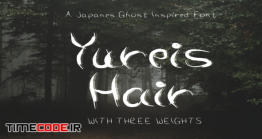 دانلود فونت انگلیسی گرافیکی  Yūrei’s Hair