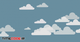 دانلود انیمیشن حرکت ابر در آسمان Cloud Animation With Loop Motion Background