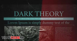 دانلود پروژه آماده افترافکت : روزنامه Dark Theory
