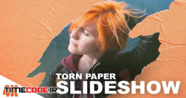 دانلود پروژه آماده افترافکت : اسلایدشو با پاره شدن کاغذ Torn Paper Slideshow