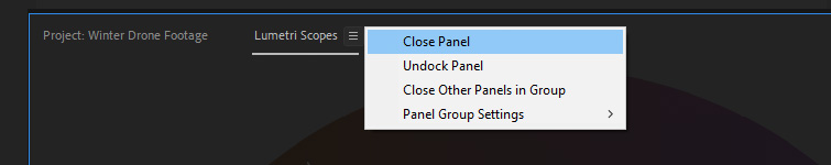 راهنمای حل مشکل کندی در پریمیر 14 Premiere Pro Lag Close Lumetri Scopes